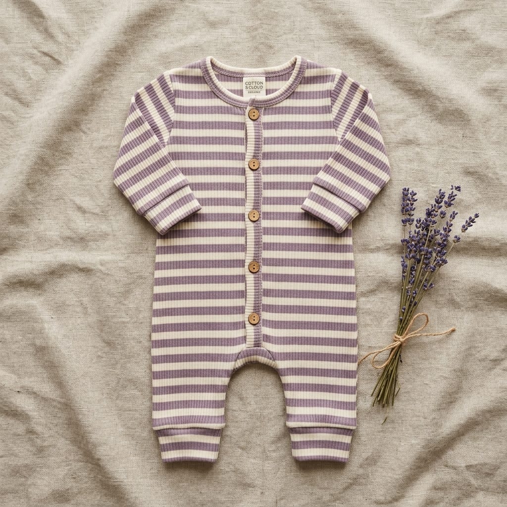Lavender Star Romper